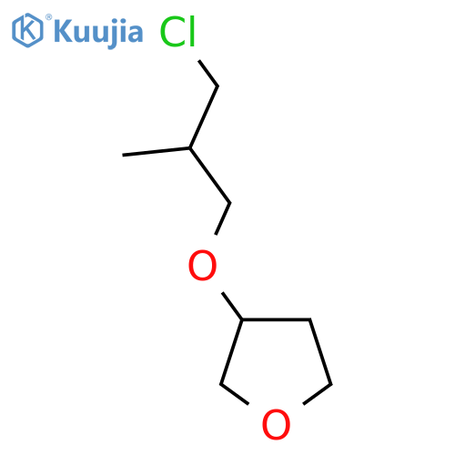 3-(3-Chloro-2-methylpropoxy)oxolane structure