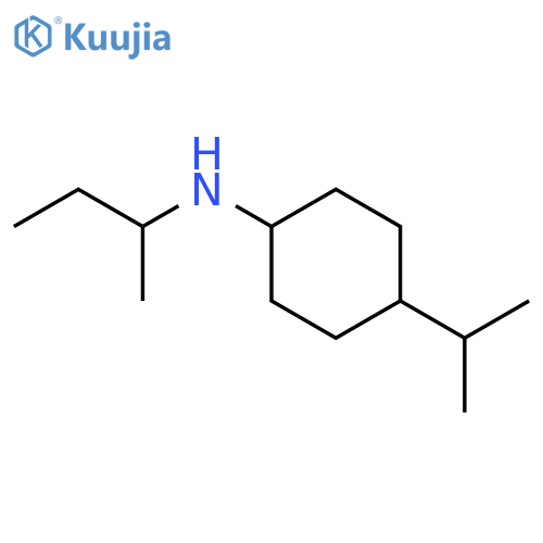 N-(Butan-2-yl)-4-(propan-2-yl)cyclohexan-1-amine structure
