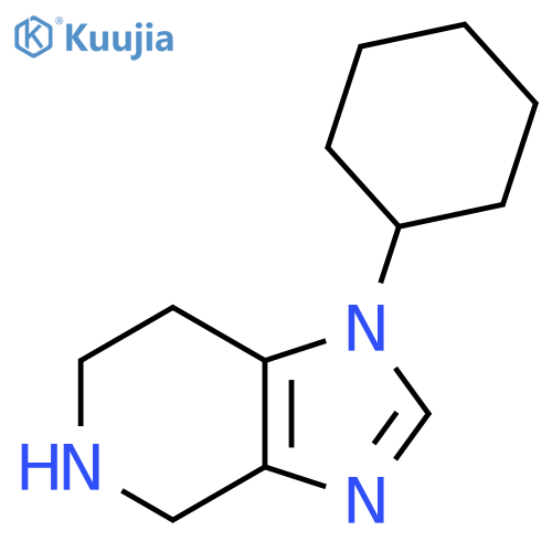 1-cyclohexyl-1H,4H,5H,6H,7H-imidazo4,5-cpyridine structure