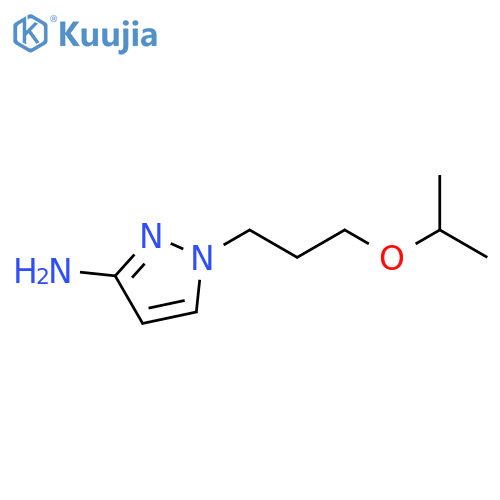1-3-(propan-2-yloxy)propyl-1H-pyrazol-3-amine structure