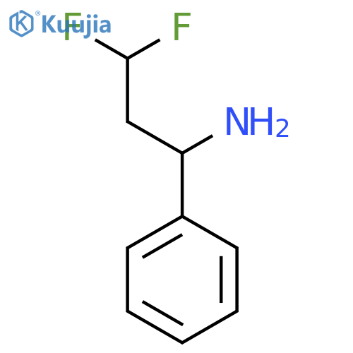 3,3-Difluoro-1-phenylpropan-1-amine structure