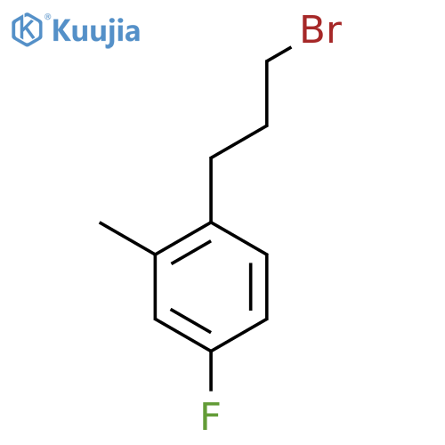 2-(3-Bromopropyl)-5-fluorotoluene structure