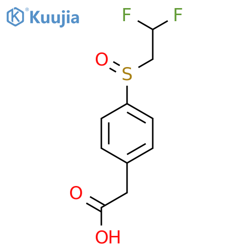 2-4-(2,2-difluoroethanesulfinyl)phenylacetic acid structure