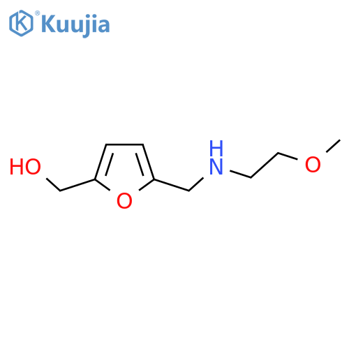 (5-{(2-methoxyethyl)aminomethyl}furan-2-yl)methanol structure