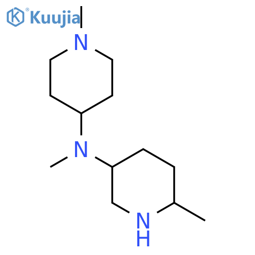 N,6-dimethyl-N-(1-methylpiperidin-4-yl)piperidin-3-amine structure