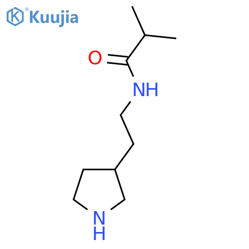 2-methyl-N-[2-(pyrrolidin-3-yl)ethyl]propanamide structure