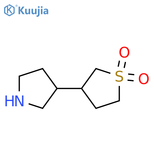 3-(pyrrolidin-3-yl)-1lambda6-thiolane-1,1-dione structure
