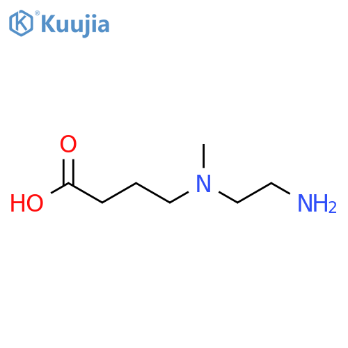 Butanoic acid, 4-[(2-aminoethyl)methylamino]- structure