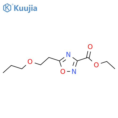 ethyl 5-(2-propoxyethyl)-1,2,4-oxadiazole-3-carboxylate structure
