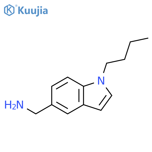 1H-Indole-5-methanamine, 1-butyl- structure