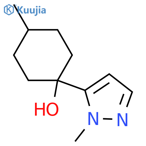 Cyclohexanol, 4-methyl-1-(1-methyl-1H-pyrazol-5-yl)- structure