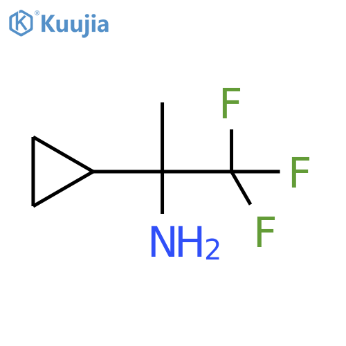2-cyclopropyl-1,1,1-trifluoropropan-2-amine structure