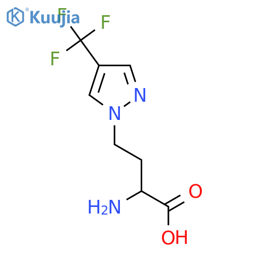 2-amino-4-4-(trifluoromethyl)-1H-pyrazol-1-ylbutanoic acid structure