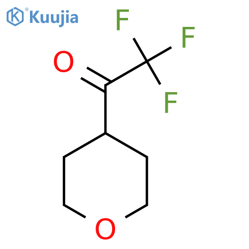 2,2,2-trifluoro-1-tetrahydropyran-4-yl-ethanone structure
