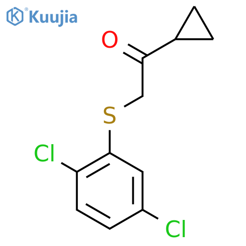 1-Cyclopropyl-2-(2,5-dichlorophenyl)sulfanylethanone structure