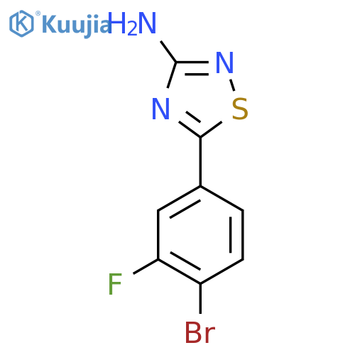1,2,4-Thiadiazol-3-amine, 5-(4-bromo-3-fluorophenyl)- structure