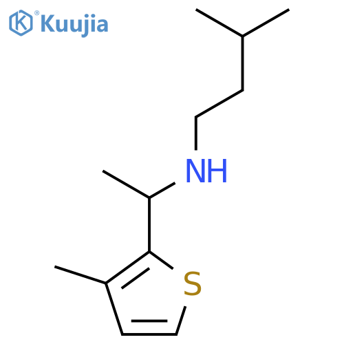 (3-methylbutyl)1-(3-methylthiophen-2-yl)ethylamine structure