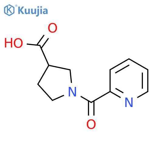 1-Picolinoylpyrrolidine-3-carboxylic acid structure
