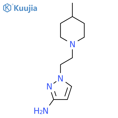 1-2-(4-methylpiperidin-1-yl)ethyl-1H-pyrazol-3-amine structure