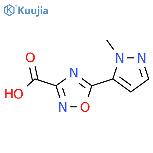 5-(1-Methyl-1h-pyrazol-5-yl)-1,2,4-oxadiazole-3-carboxylic acid structure