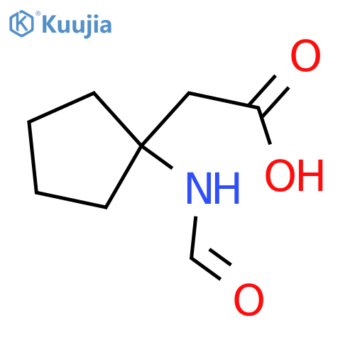 2-(1-Formamidocyclopentyl)acetic acid structure