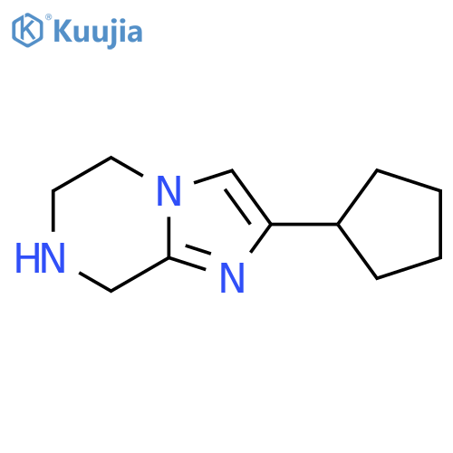 2-cyclopentyl-5H,6H,7H,8H-imidazo1,2-apyrazine structure