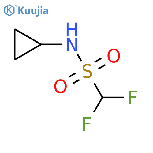 N-cyclopropyl-1,1-difluoromethanesulfonamide structure