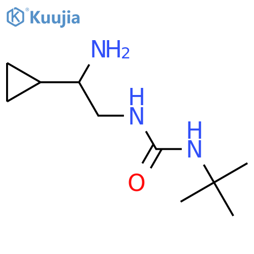 1-(2-amino-2-cyclopropylethyl)-3-tert-butylurea structure