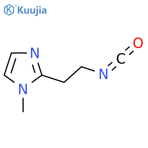 2-(2-isocyanatoethyl)-1-methyl-1H-imidazole structure