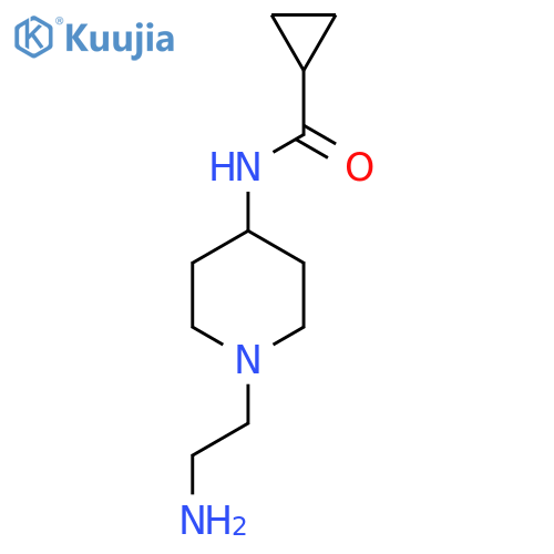 n-(1-(2-Aminoethyl)piperidin-4-yl)cyclopropanecarboxamide structure