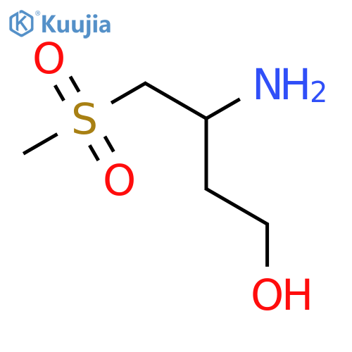 3-amino-4-methanesulfonylbutan-1-ol structure