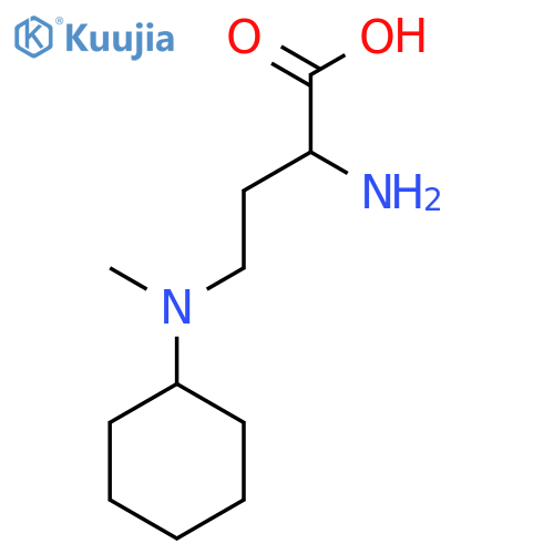 2-Amino-4-[cyclohexyl(methyl)amino]butanoic acid structure