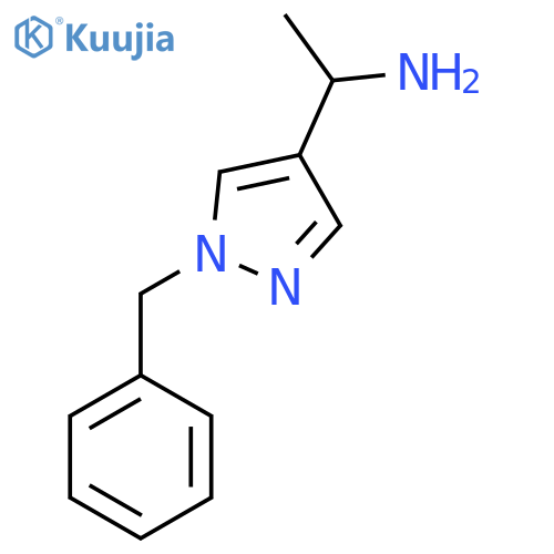 1-(1-benzyl-1H-pyrazol-4-yl)ethan-1-amine structure