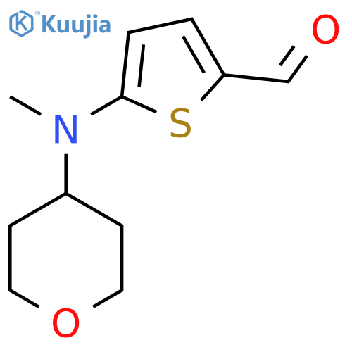 5-[Methyl(oxan-4-yl)amino]thiophene-2-carbaldehyde structure