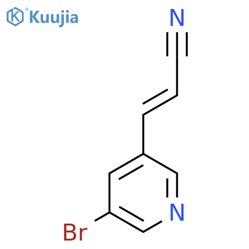 3-(5-Bromopyridin-3-yl)acrylonitrile structure