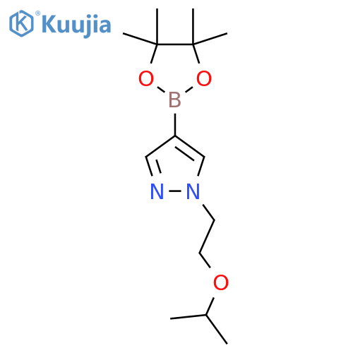 1-(2-Isopropoxyethyl)-4-(4,4,5,5-tetramethyl-1,3,2dioxaborolan-2-yl)-1H-pyrazole structure