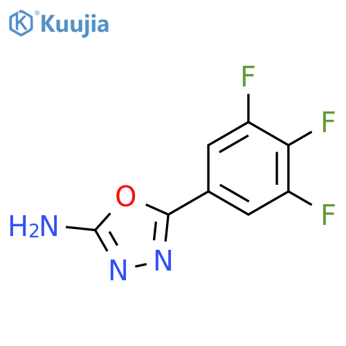 5-(3,4,5-trifluorophenyl)-1,3,4-oxadiazol-2-amine structure