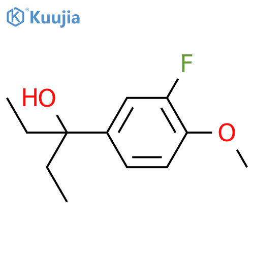 3-(3-Fluoro-4-methoxyphenyl)-3-pentanol structure