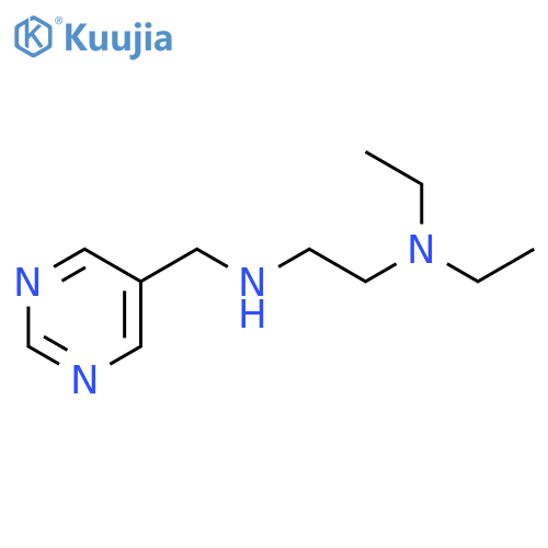 [2-(diethylamino)ethyl][(pyrimidin-5-yl)methyl]amine structure