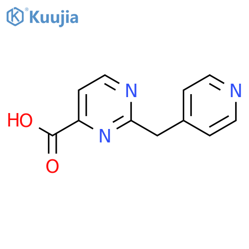 2-(pyridin-4-yl)methylpyrimidine-4-carboxylic acid structure