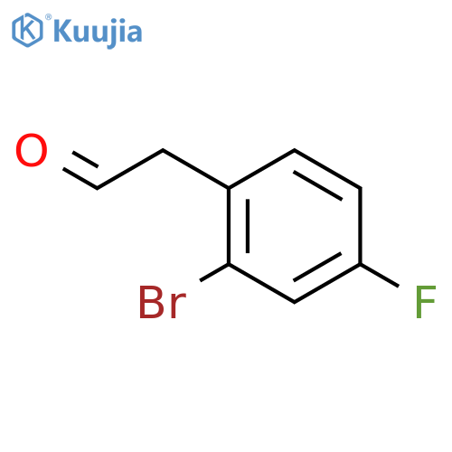 2-(2-bromo-4-fluorophenyl)acetaldehyde structure