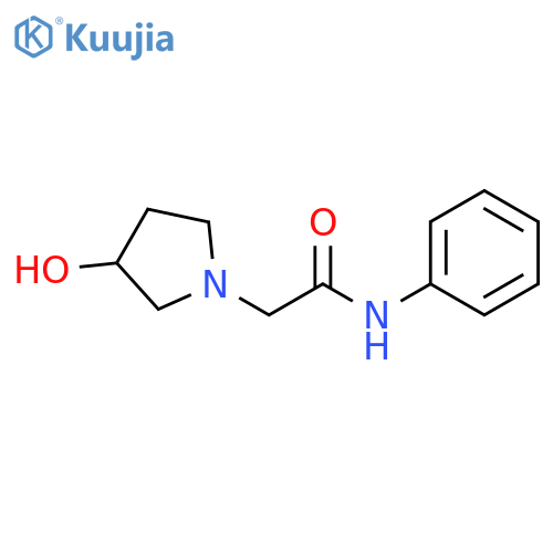 2-(3-hydroxypyrrolidin-1-yl)-N-phenylacetamide structure