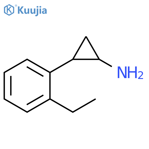 2-(2-ethylphenyl)cyclopropan-1-amine structure