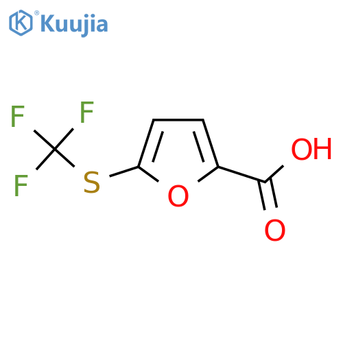 5-(trifluoromethyl)sulfanylfuran-2-carboxylic acid structure