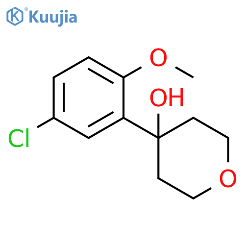 4-(3-Chloro-6-methoxyphenyl)oxan-4-ol structure