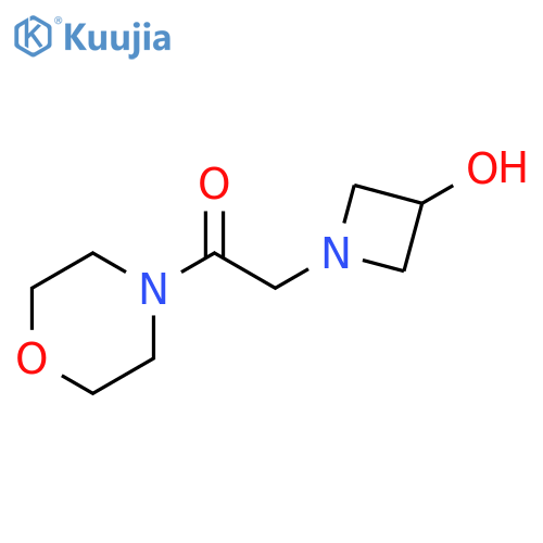 2-(3-hydroxyazetidin-1-yl)-1-(morpholin-4-yl)ethan-1-one structure