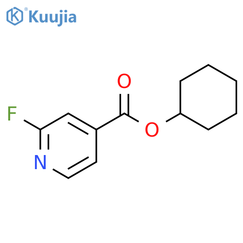 cyclohexyl 2-fluoropyridine-4-carboxylate structure