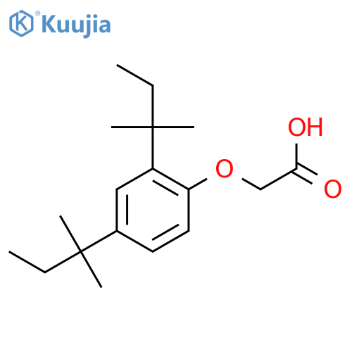 2-2,4-bis(2-methylbutan-2-yl)phenoxyacetic acid structure
