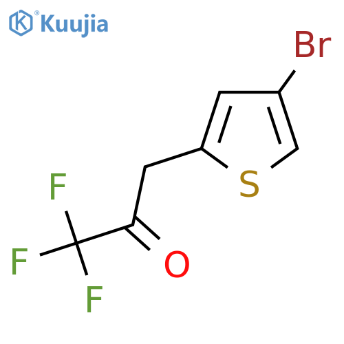 3-(4-bromothiophen-2-yl)-1,1,1-trifluoropropan-2-one structure