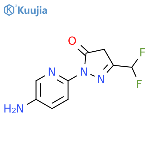 1-(5-aminopyridin-2-yl)-3-(difluoromethyl)-4,5-dihydro-1H-pyrazol-5-one structure